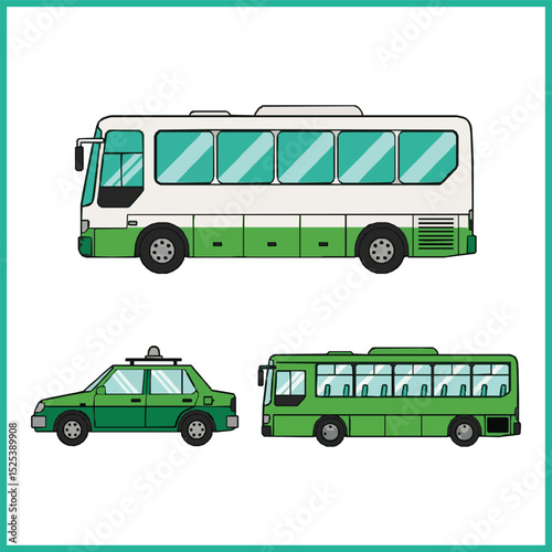 Vector illustration of a red London double-decker bus transport icon