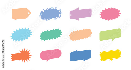 Label and badges shape icon set. Special offer, big sale, discount, best offer price and big sale pricing tag badge and labels design. Template banner shopping badges. vector illustration.