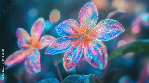 Enchanted Garden: Iridescent Blossoms