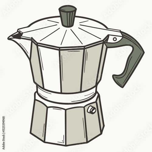 coffee maker on white background
