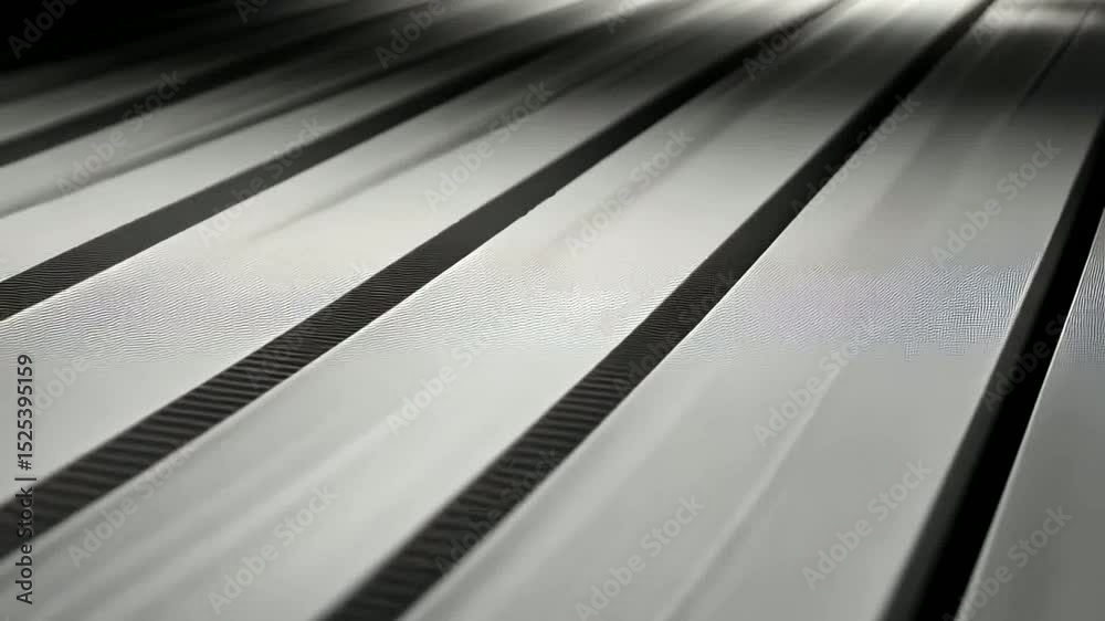 Close-up of parallel lines in grayscale.