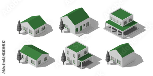 Resident Icon Set – Vector Collection of People, Housing, and Community Living Symbols