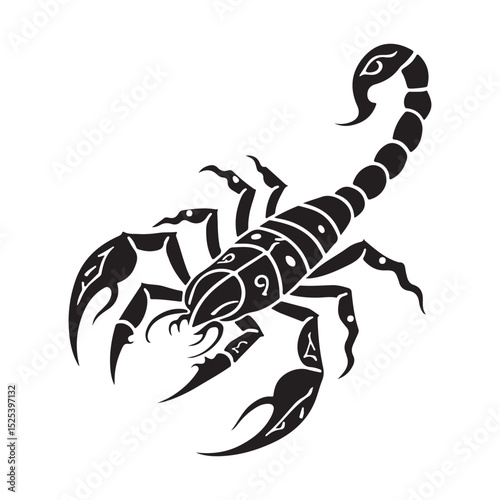 Scorpion and Crab Vector Illustration with Dangerous Wildlife and Zodiac Themes
