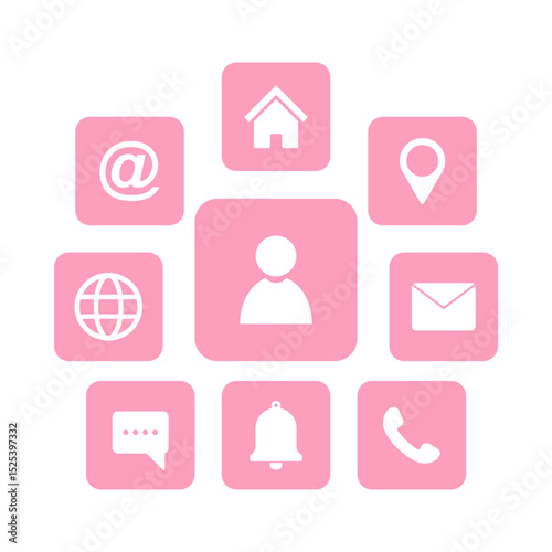 Vector social icons pack on transparent background