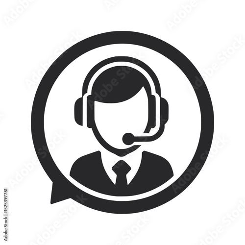 Customer service representative icon