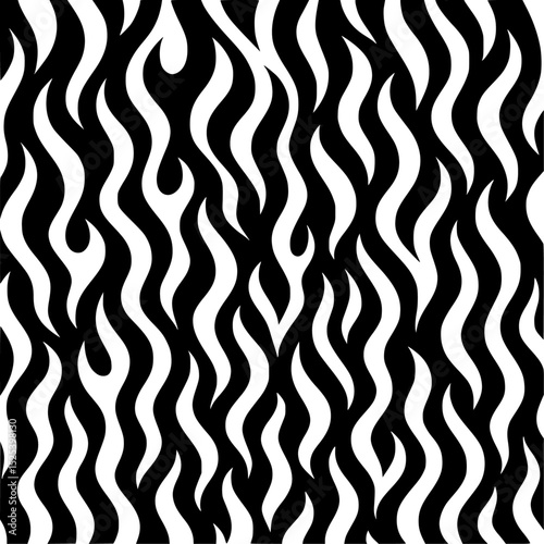 Dynamic abstract flame-like pattern