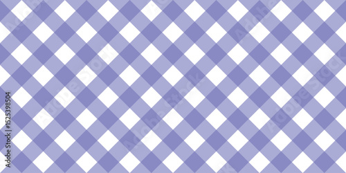 Seamless pastel purple gingham pattern