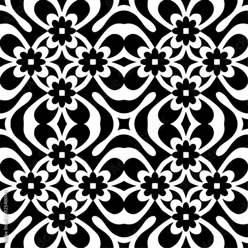 geometric pattern, black and white, abstract design