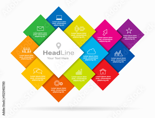 Infographic design template with place for your data. Vector illustration.