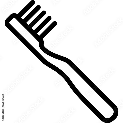 Minimalist toothbrush vector icon design