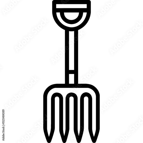 Vector pitchfork with multiple tines