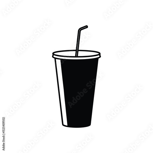 vector illustration of a glass