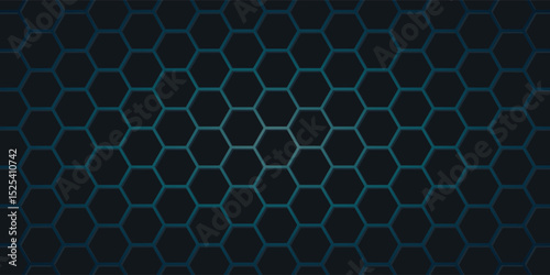 Background with hexagon texture black and blue. Vector illustration eps 10.