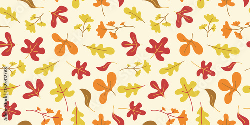 Harvest festival. Pattern, drawing, doodle. Autumn leaves, flowers, branches. Nature, autumn season. Vector illustration. Autumn seamless backgrounds.