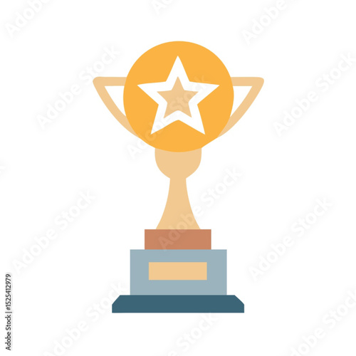 Shiny golden champion trophy cup on black or red background for success and victory