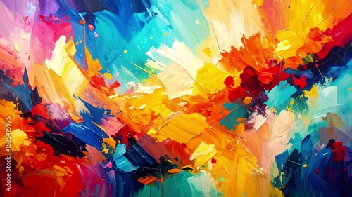 Abstract colorful background, a vibrant artistic watercolor splash design