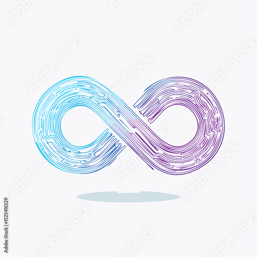 Digital Infinity Symbol – Abstract Technology Loop