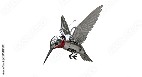 Robotic hummingbird machine bird artifical intelligence metal wings flying robot future technology