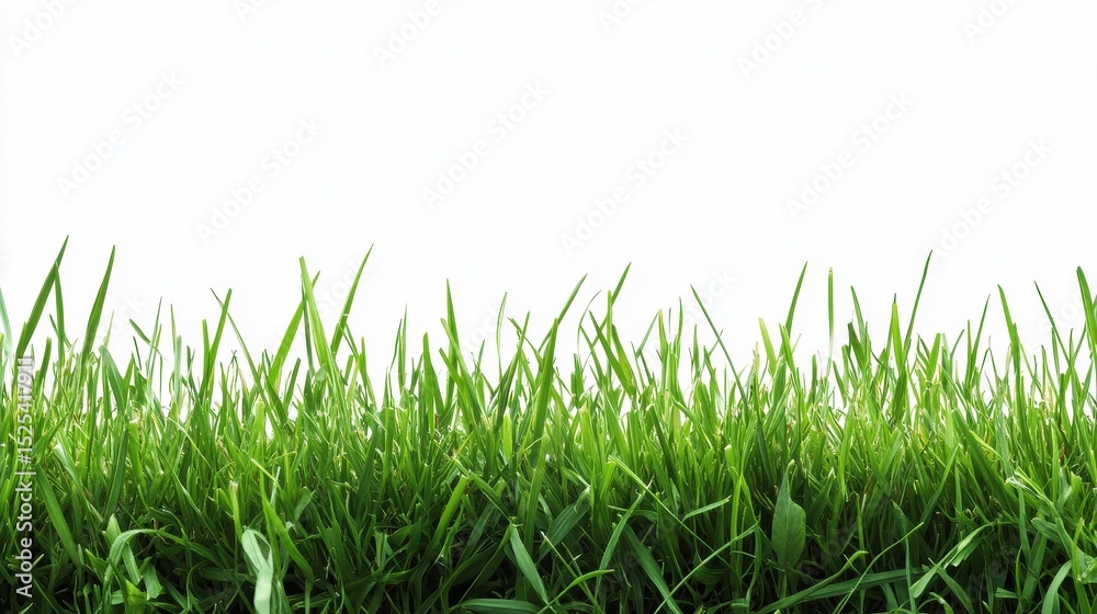 Fototapeta premium PNG Grass border image grass background isolated.