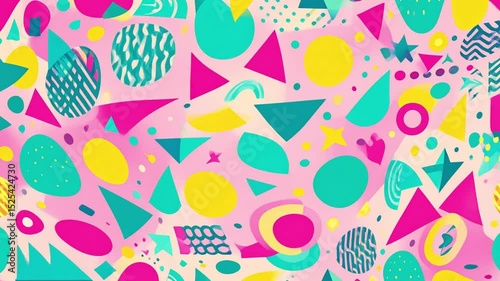 seamless vector illustration for a fun birthday party