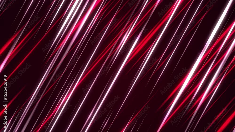 Red technology background, black, white anime cartoon speed line animation, High Speed Concept