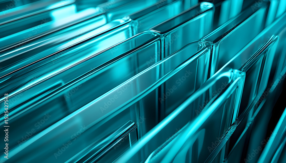 Obraz premium Abstract background design with reeded glass effect 3d render