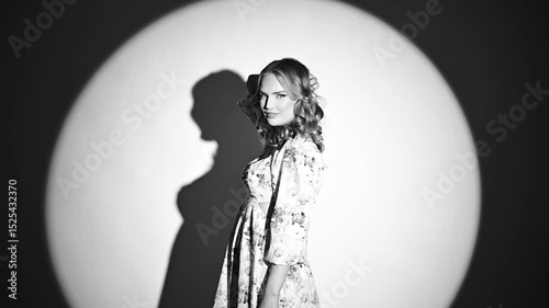 Beauty make up and hair style shoot in studio