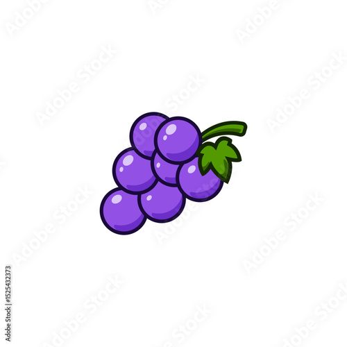 Juicy Purple Grapes A Delightful Illustration of Fresh Fruit