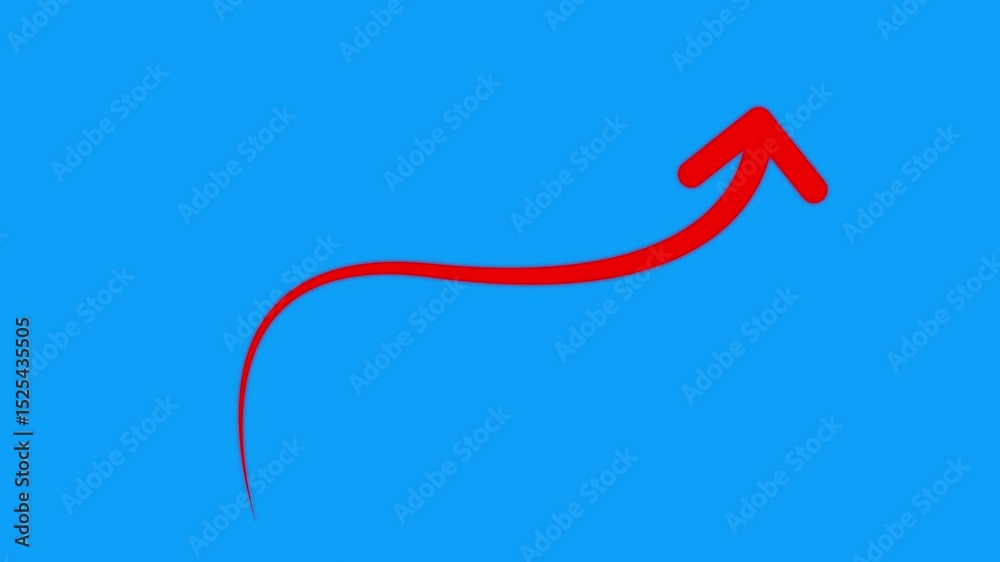 Animation arrows line pointer highlight, sign arrow line With alpha channel.