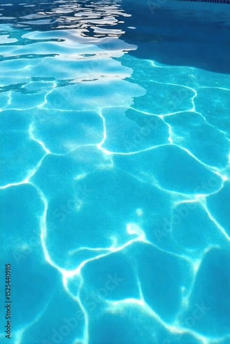 Sparkling blue swimming pool water shimmering under the summer sun, inviting and refreshing Perfect for relaxation and summer fun , spa, swimming pool, poolside scene