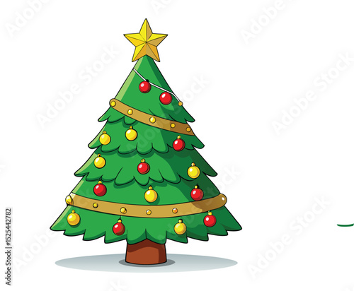 christmas tree vector illustration