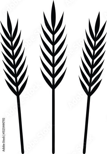 Three Wheat Stalks