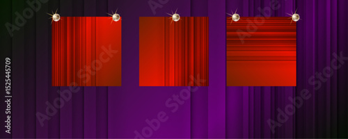 New Holiday Christmas gold design purple plum magenta background abstract shiny color with golden elements and glitter