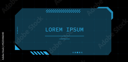 Modern technology text boxes vector illustration
