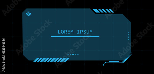 Modern technology text boxes vector illustration