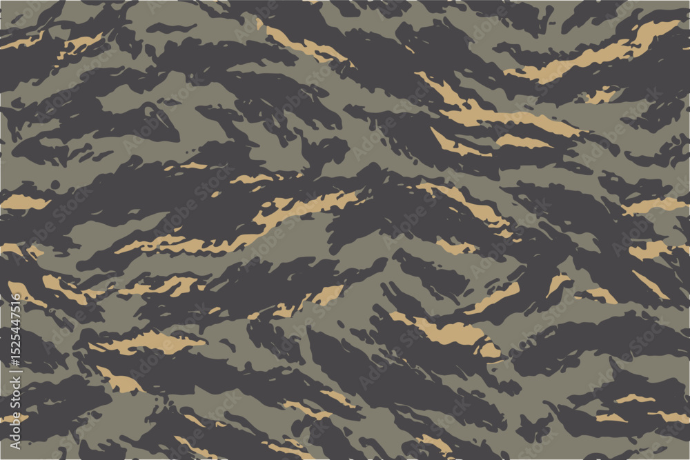 Camouflage seamless pattern. Tiger stripes. Hunting camouflage background. Digital camouflage. Abstract camo pattern Camouflage seamless pattern. Tiger stripes. Hunting camouflage background. Digital camouflage. Abstract camo pattern