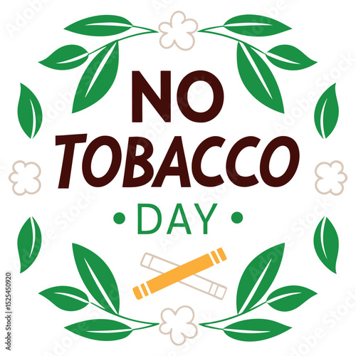    No tobacco day vector illustration.
