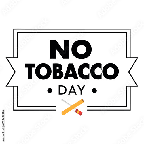    No tobacco day vector illustration.
