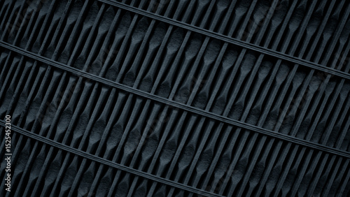 Black dark blue background with geometric texture. The photo has a moody and artistic mood for the design of the web banner template page
