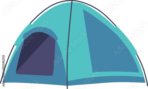 Tent canopy for rest vector illustration
