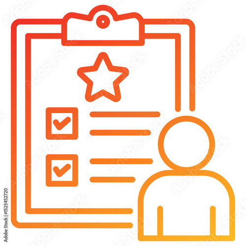 Accountability Line Gradient Icon