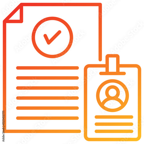 Validity Line Gradient Icon