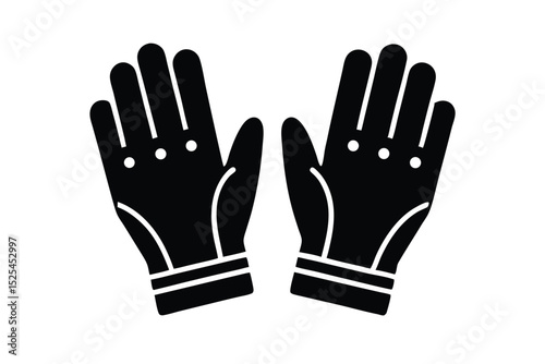 gloves vector icon