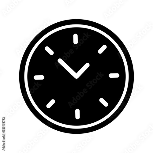wall clock designed with simple details
