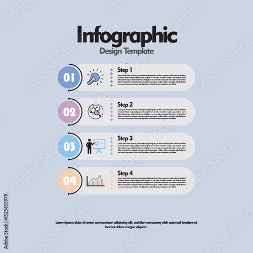 Timeline Creator infographic template. 5 Step timeline journey, calendar Flat simple infographics design template. presentation graph. Business concept with 5 options, gantt vector illustration. eps10