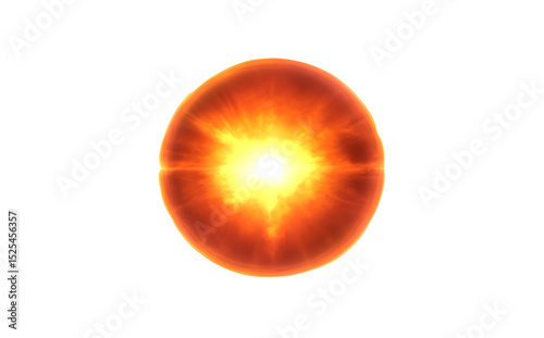 Transparent glowing sun special lens flare effect, graphics isolated on transparent background. Transparent sun rays or bright sun special lens effect photo
