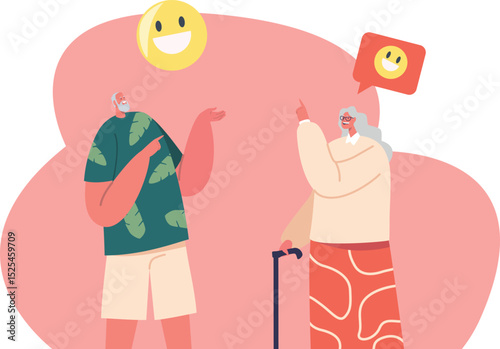 Elderly people communication with gesture