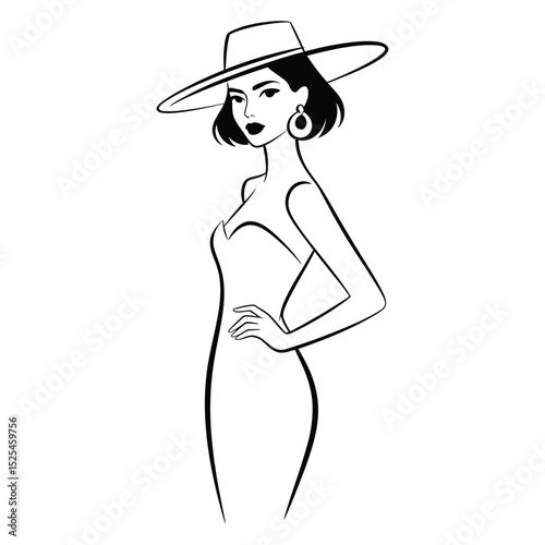 girl in a hat