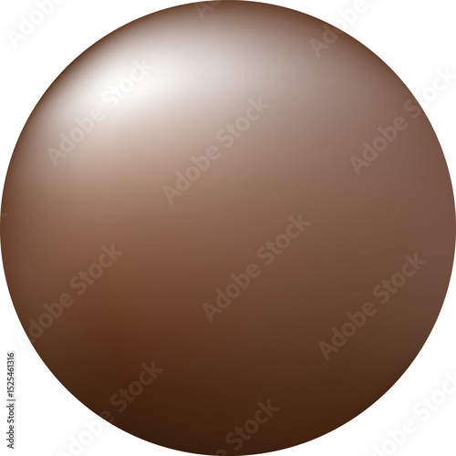3D Render of a Brown Sphere