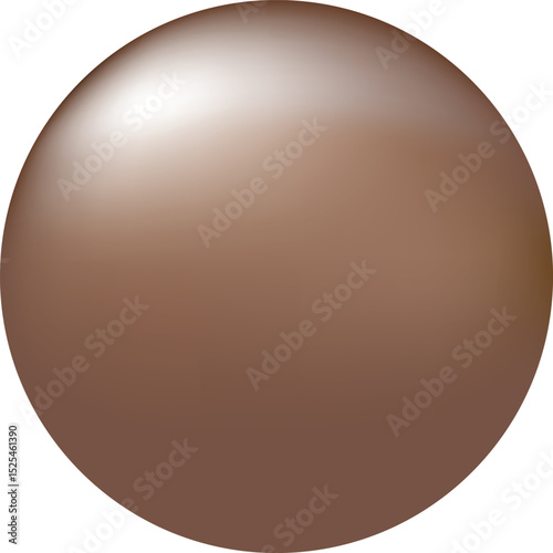 Beige Gradient Sphere Illustration